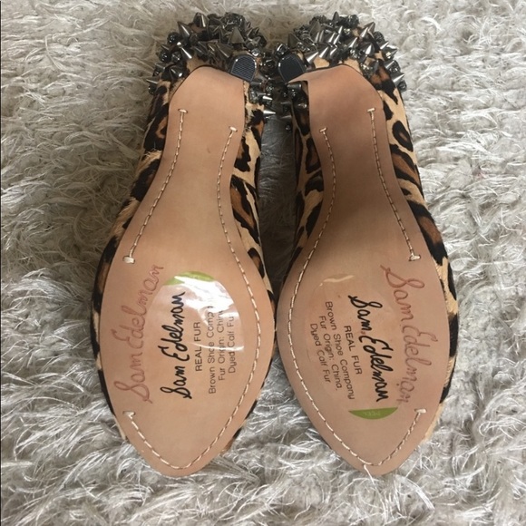 Sam Edelman Lorissa Studded Leopard Pump - Picture 3 of 7